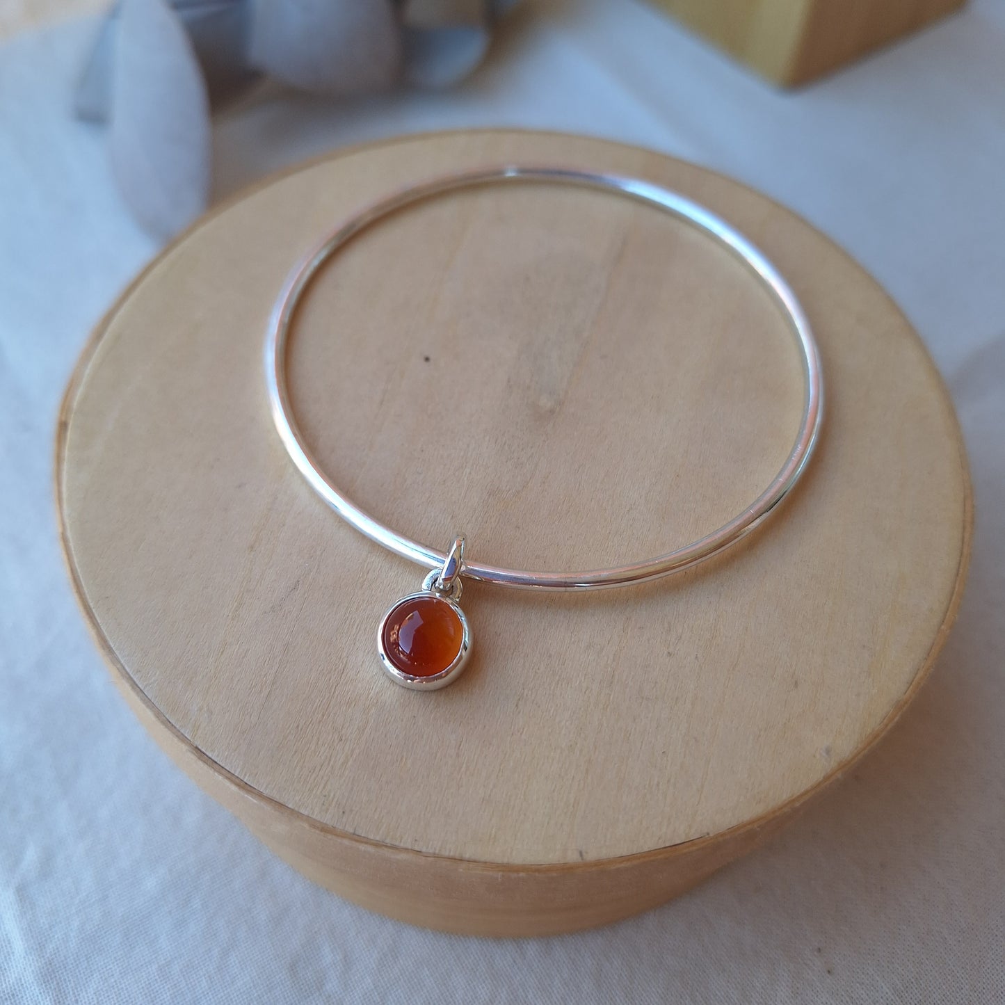 Pulsera con piedra Cornalina