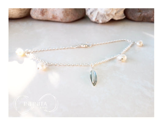 Tobillera Perlas II